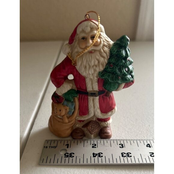 Vintage Silvestri Santa Claus Christmas Ornament Handcrafted Figurine - Picture 5 of 5